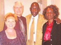 Pastor Leo Strathman and Donna with Apostle Amos Ouma Juma and Rhoda in Africa